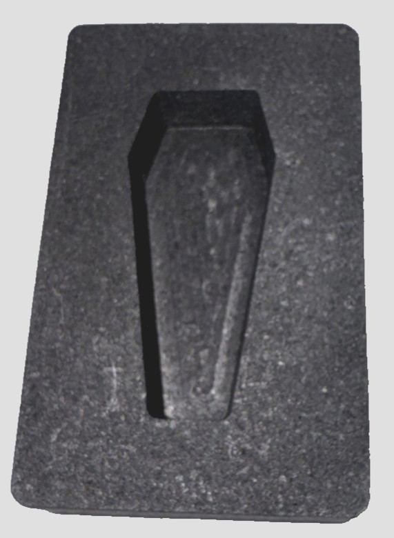 Graphite Ingot Mold for Casting 2 oz Silver Coffin