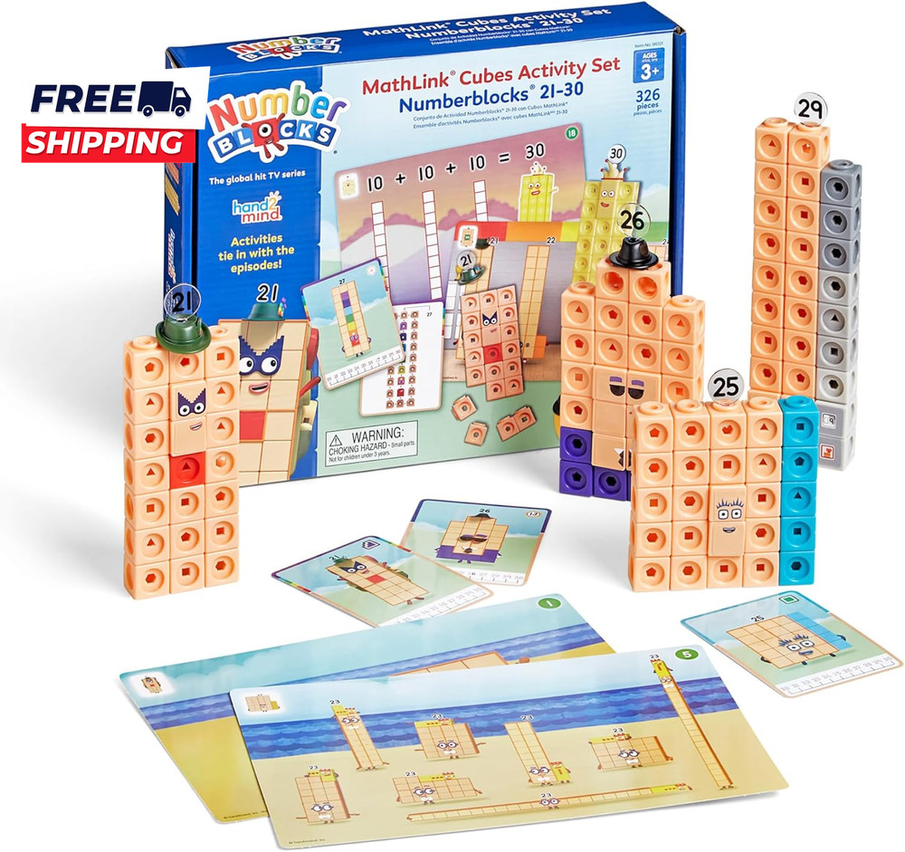 Mathlink Cubes  21-30 Activity Set  20 Preschool Learning Activities.........