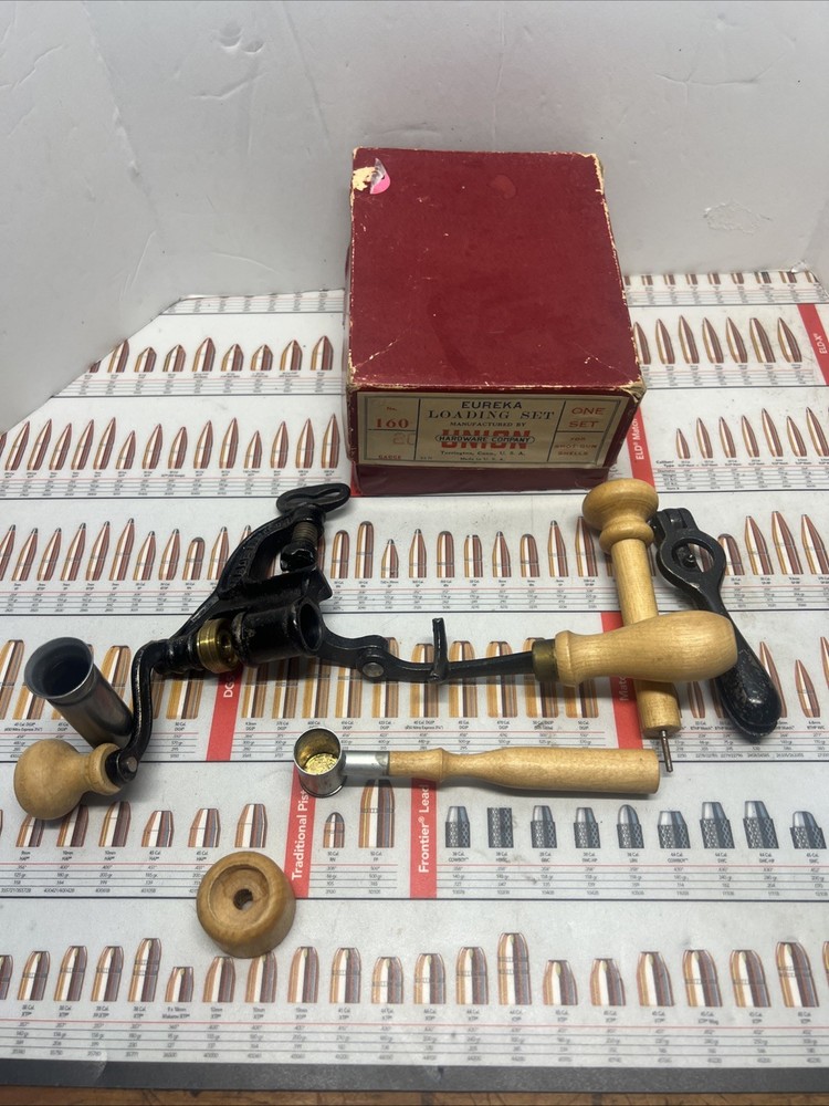VINTAGE 20 GAUGE EUREKA 160 SHOTGUN SHELL LOADING SET UNION HARDWARE