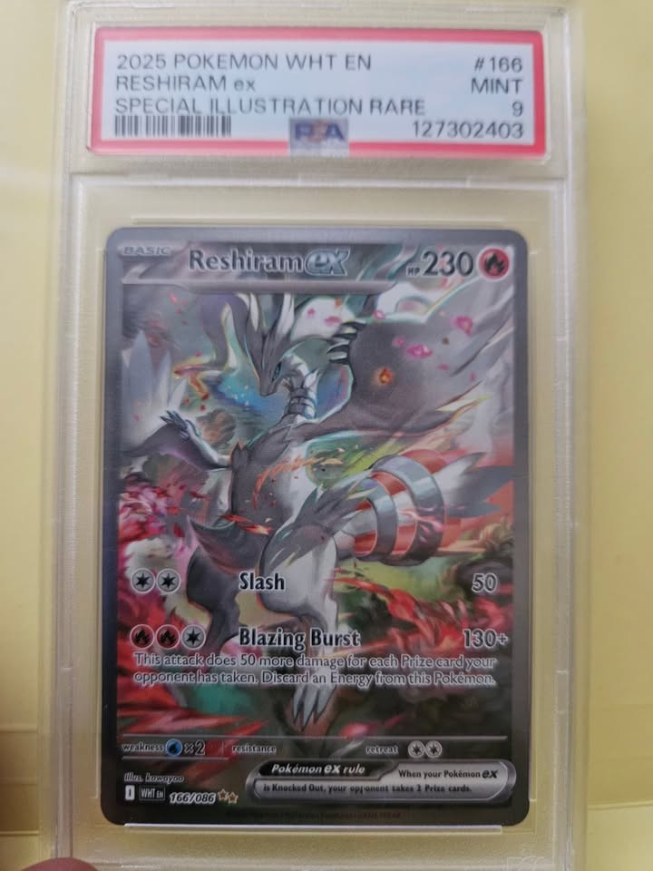 Pokemon PSA 9 Reshiram EX & PSA 9 Gardevoir EX & PSA Mew Black Star Lot