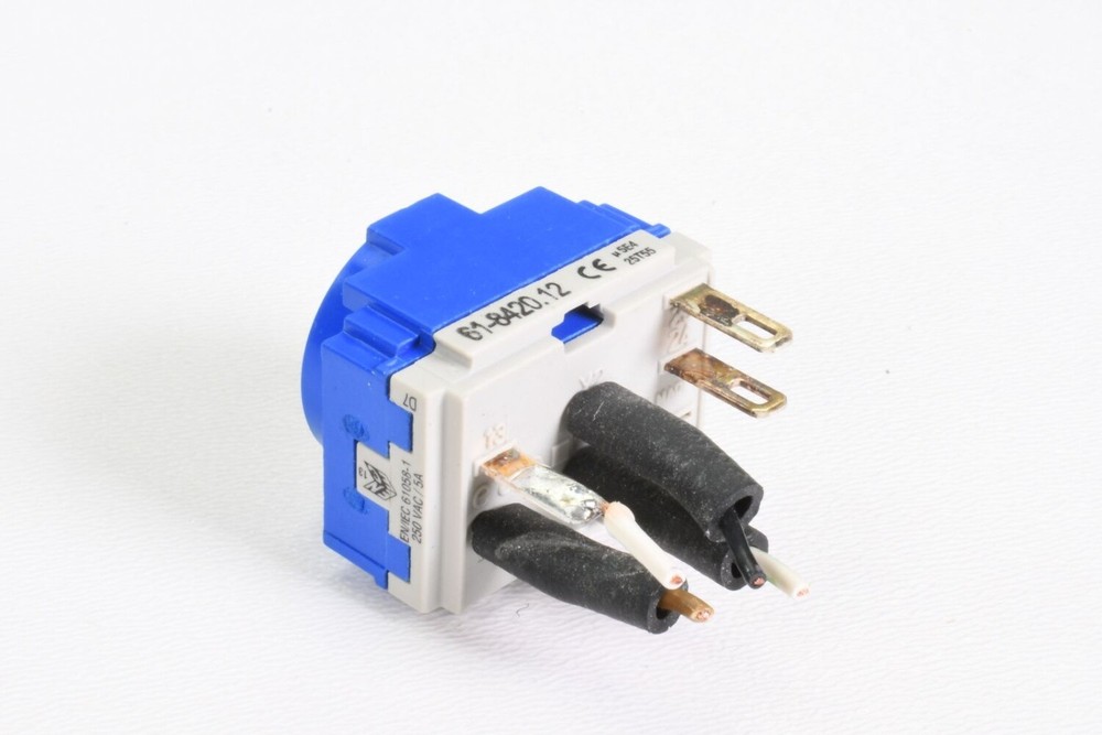 EAO 61-8420.12, Switching element 2 NO contacts, white base plate