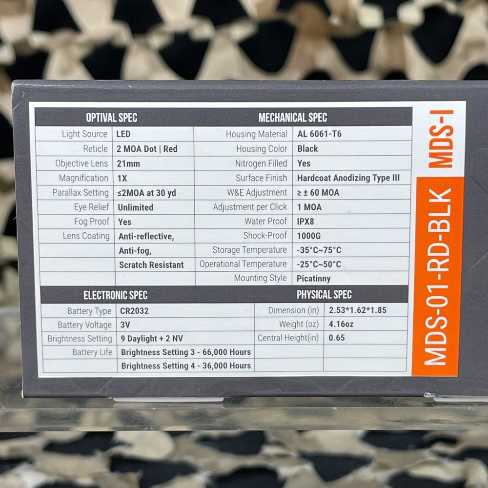 NEW Novus Precision Optic Micro Red Dot Sight (MDS-1)