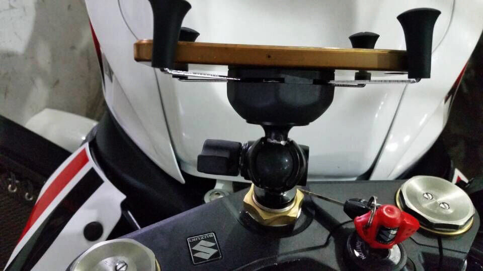 GPS Navigation Frame Phone Mount Holder Bracket Fork Stem Yoke 13-19MM