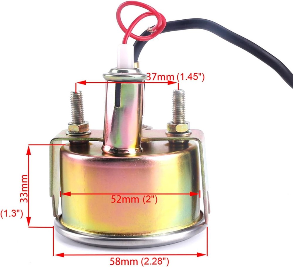 2'' 52mm Pointer Mechanical Water Temperature Gauge Temperature Temp Meter