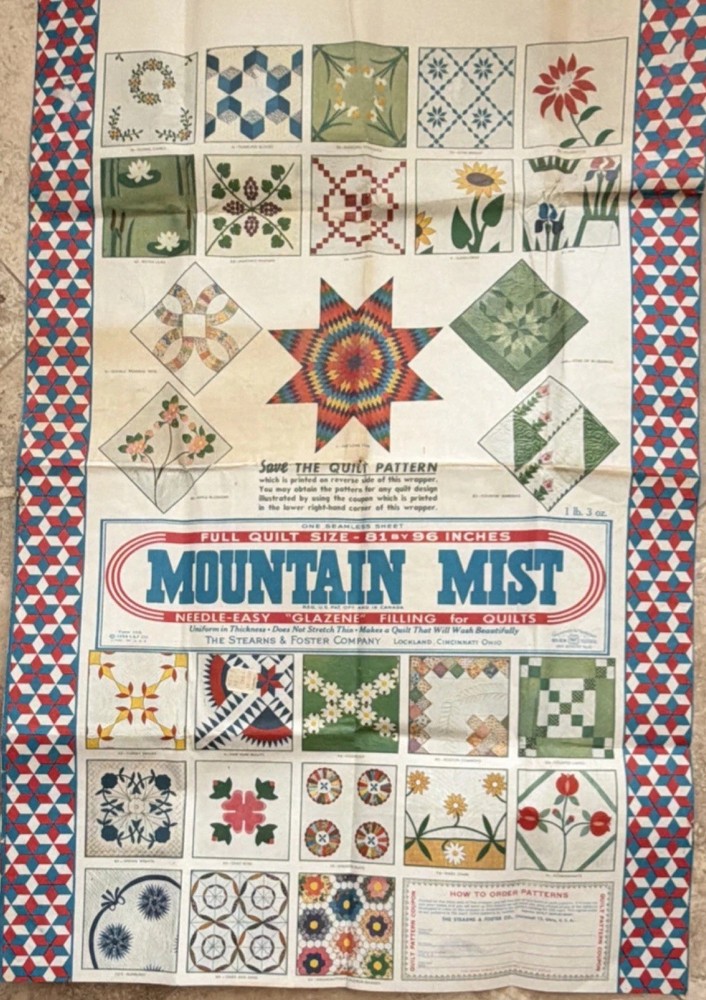 1954 Mountain Mist Double Wedding Ring Quilt Pattern No. 21 Pieced Type