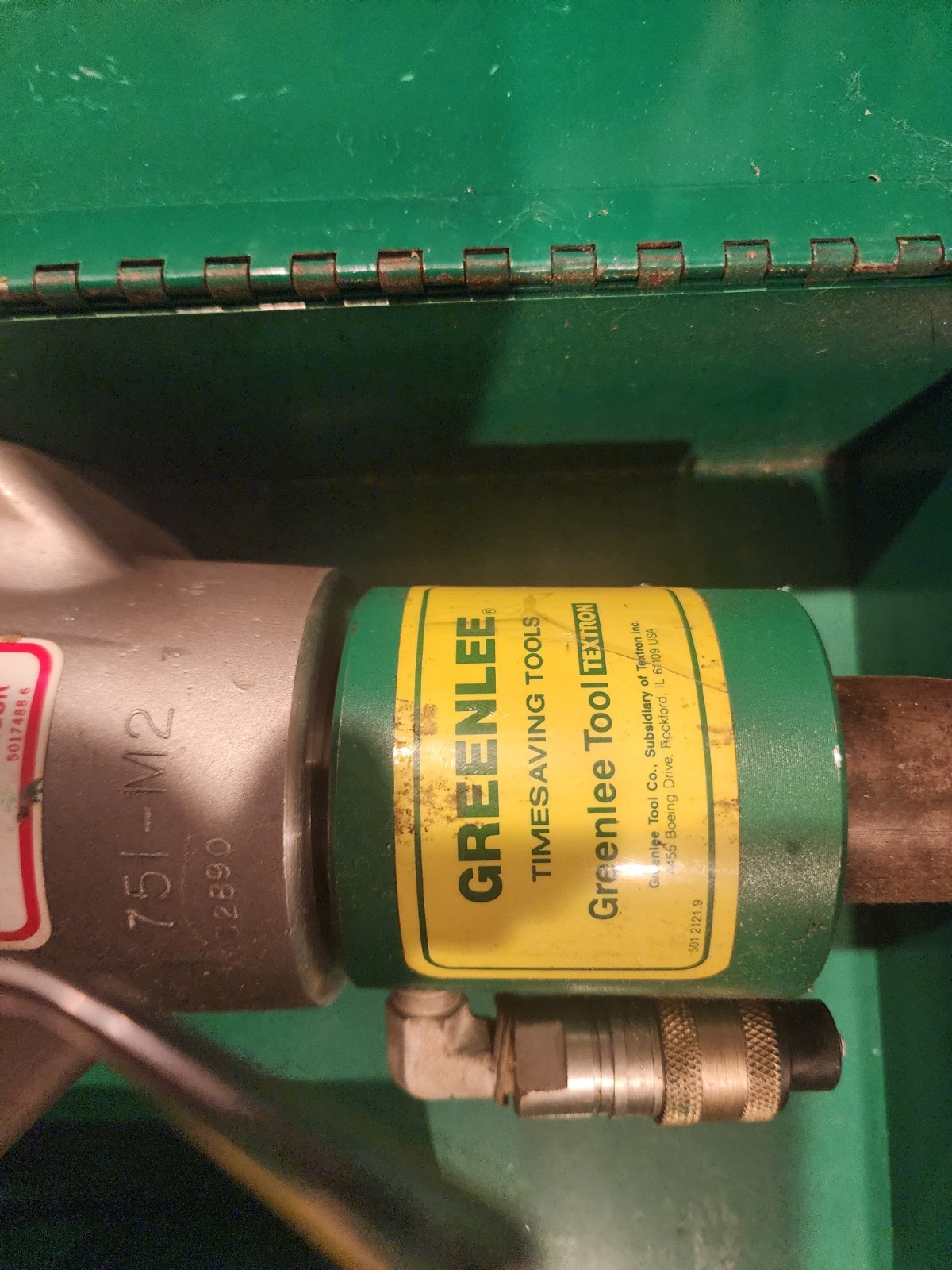 Greenlee 750 Hydraulic Cable Cutter 751-M2 Made In USA Great Condition with Case