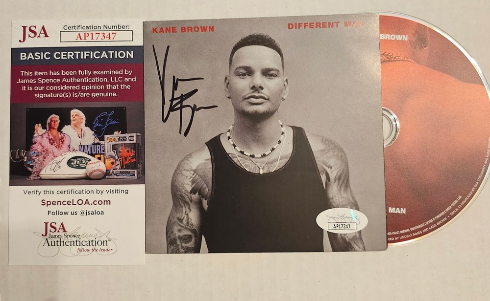 Kane Brown Signed Autographed Different Man  CD JSA COA