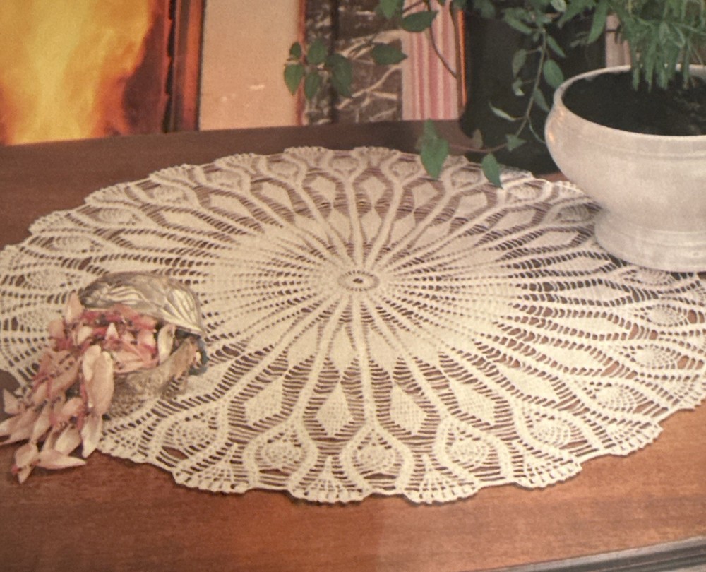 ~Crochet-Fireside Ferris Wheel Doily-Pattern Only~