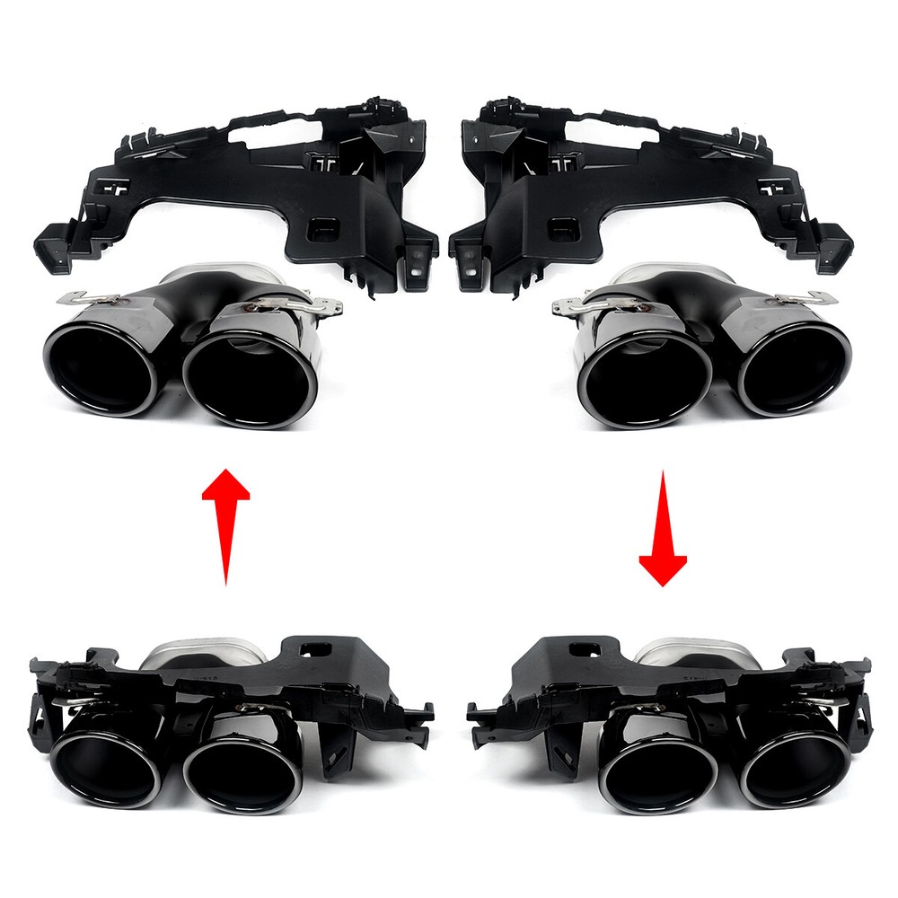 E53 Style Rear Diffuser Lip w/ Exhaust Tips For Benz W213 E300 E43 E53 2016-2020