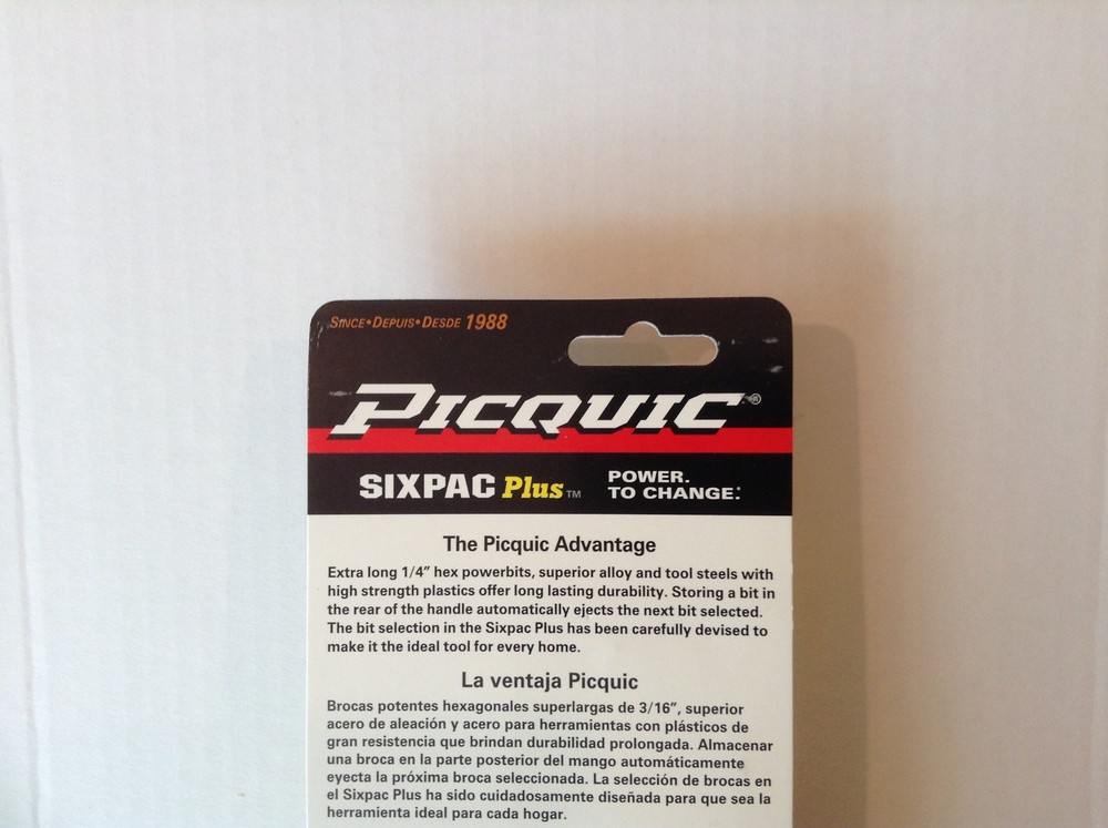 PICQUIC SIXPAC Plus Screwdriver Multi Bit with 7 Hex Powerbits - "Emerald Green"