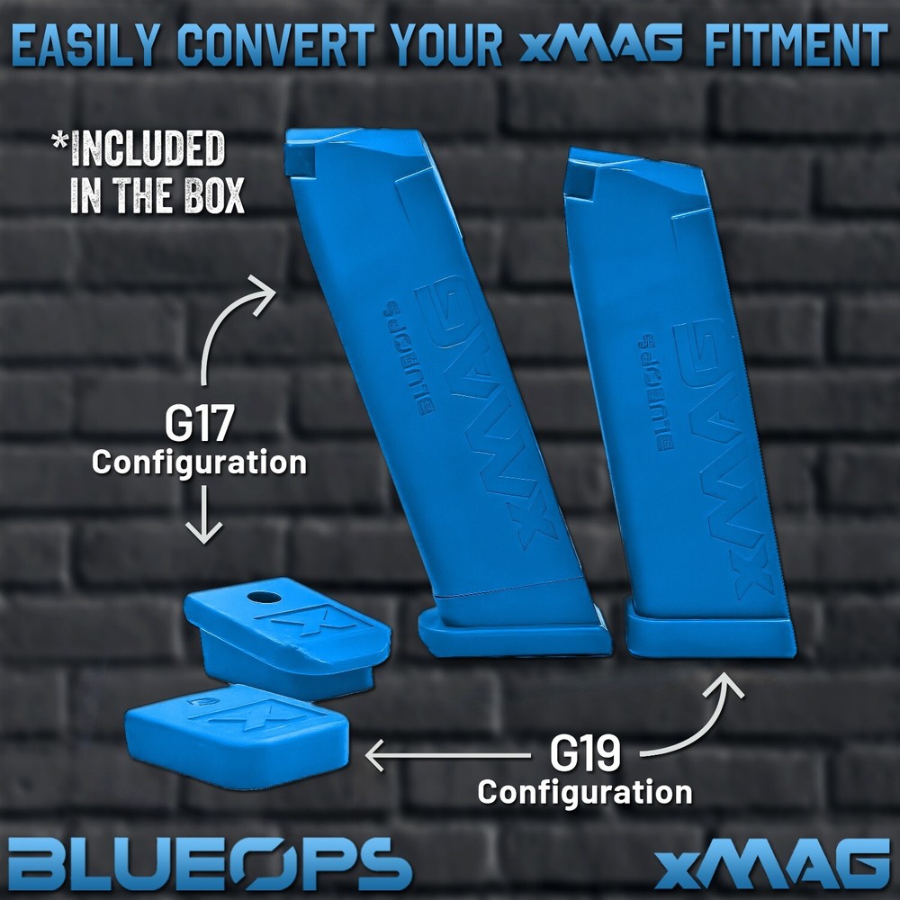 BLUEOPS Smart Dry Fire Training Magazine & Laser for Glock Double Stack 9mm