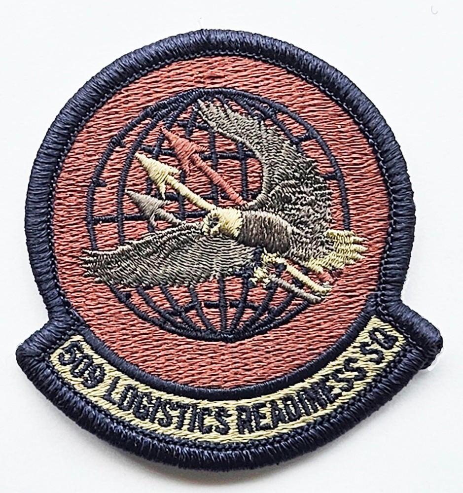 Air Force 509th Logistics Readiness Squadron Spice Brown Hook Back Patch
