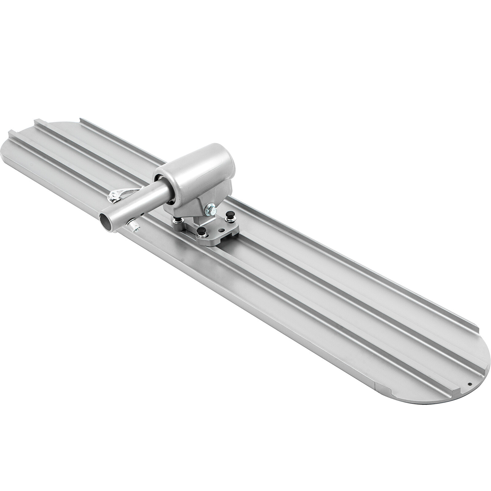 VEVOR Bull Float 48”x8” Concrete Tool Trowel Float 4 Handles Round End