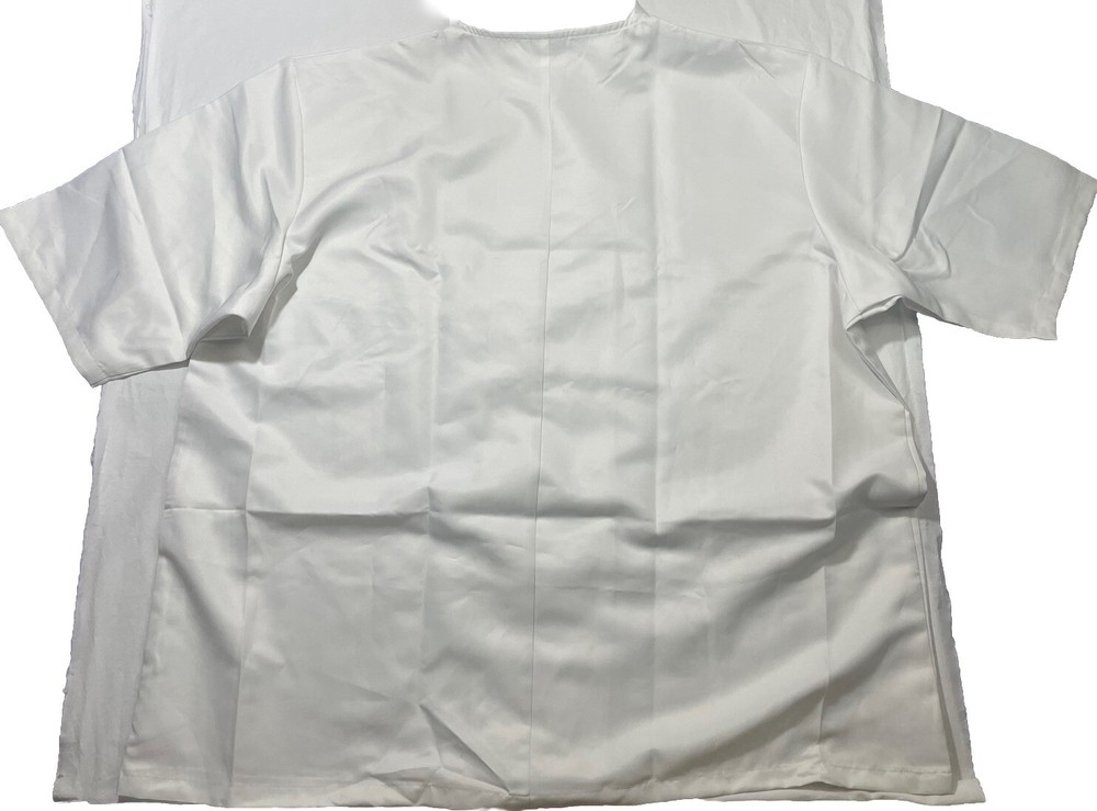 Chef White Restaurant Uniform Chef Coat Jacket Kitchen Big Custom 4XL
