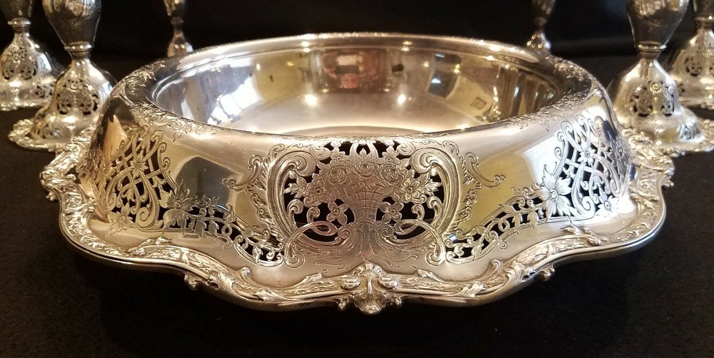 Redlich & Company Sterling Silver Centerpiece Console Set