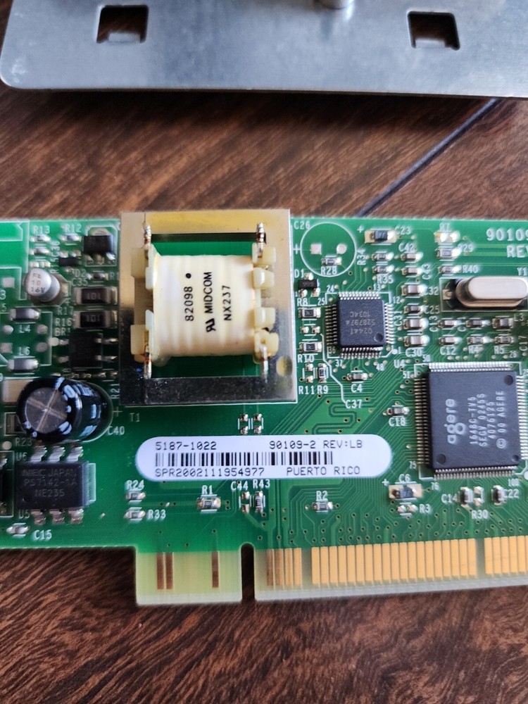 Smart Modular Technologies 56K PCI Ethernet Network Adapter Modem Model 90109-2