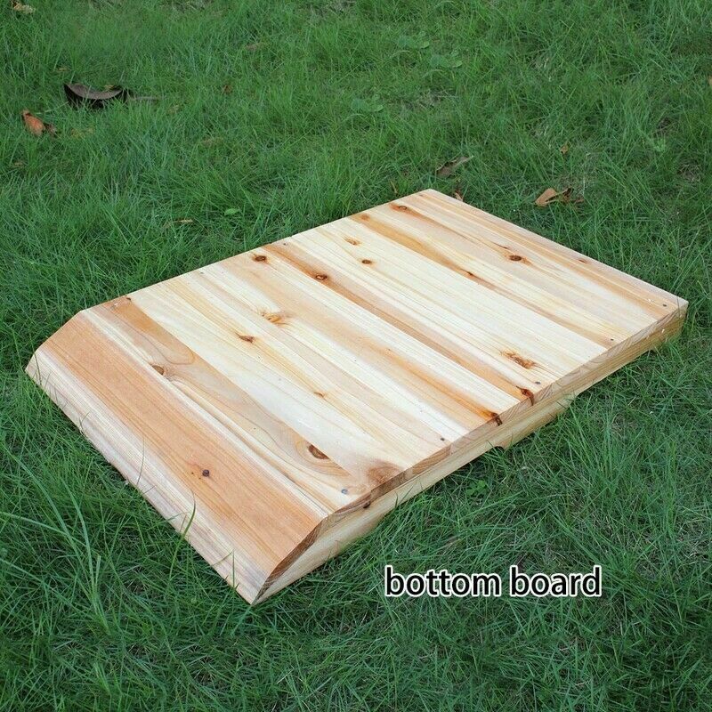 Wooden Beekeeping Beehive House +7pcs Latest Auto Honey Bee Hive Comb Frames US