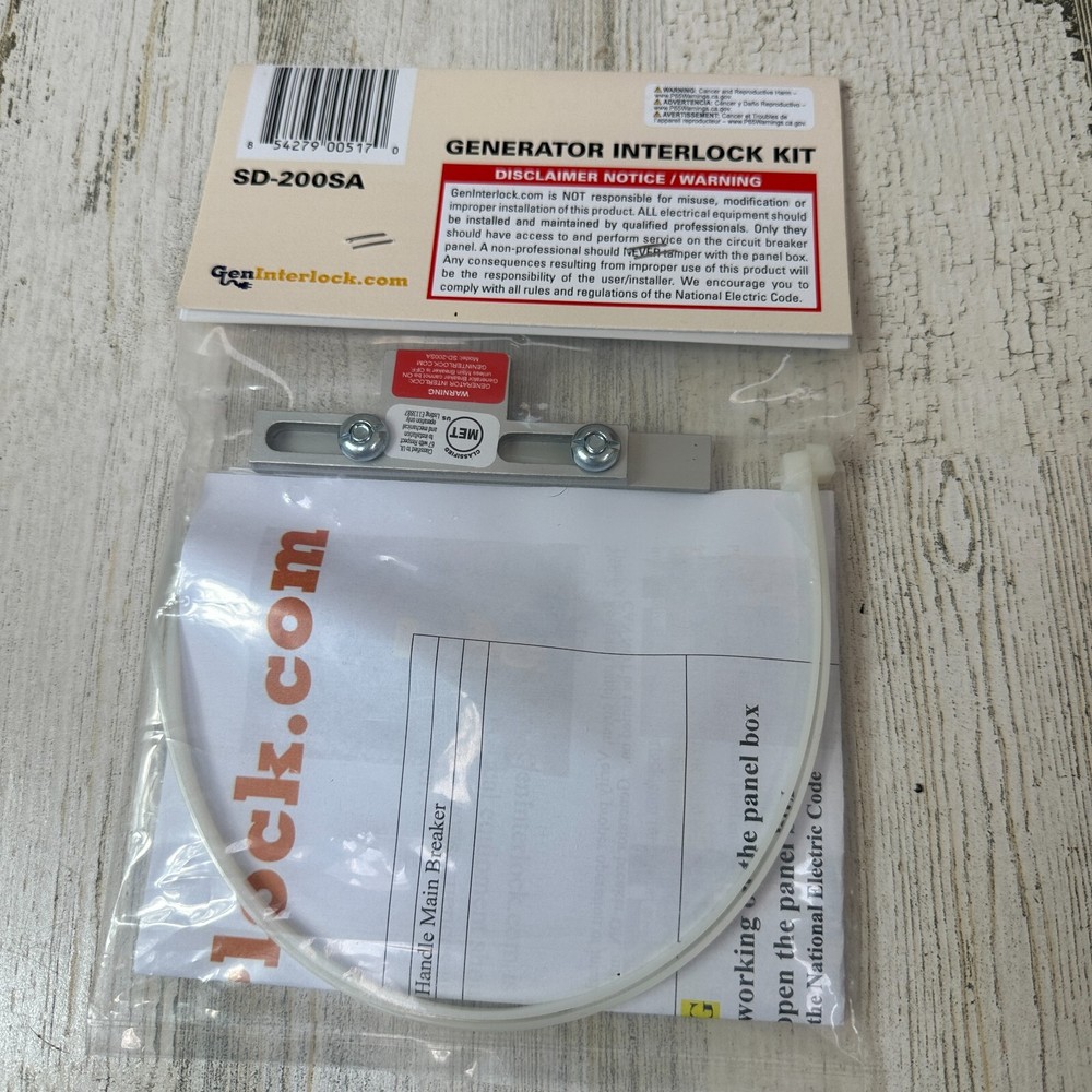 Generator Interlock Kit Compatible with Square D Generator Interlock Kit for Hom
