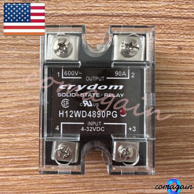 Solid State Relay For Crydom H12WD4890PG Module 4-32VDC 90A Load 600VDC