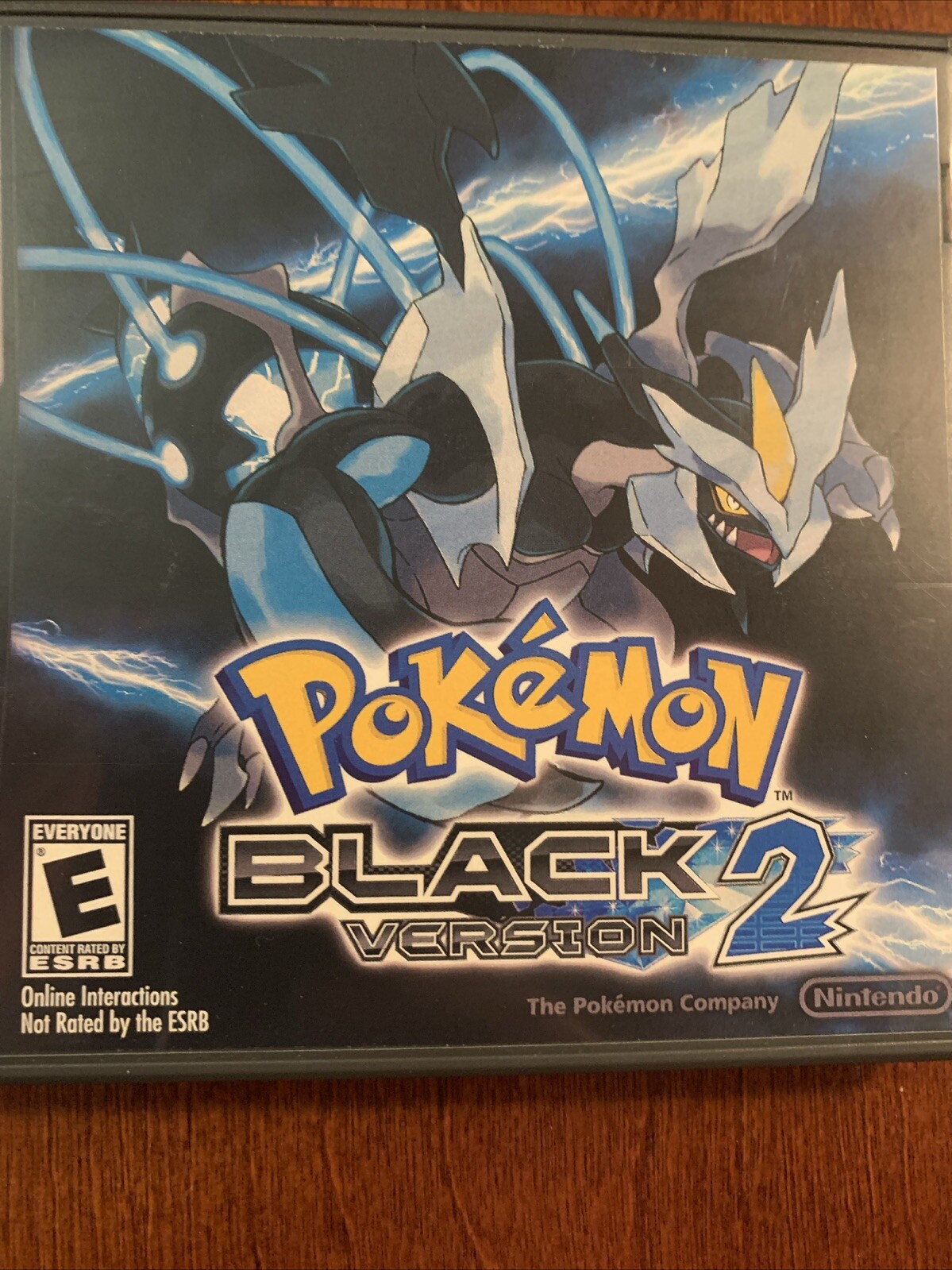 Pokemon Black Version 2 Nintendo DS Replacement Case ONLY No Game - For Display