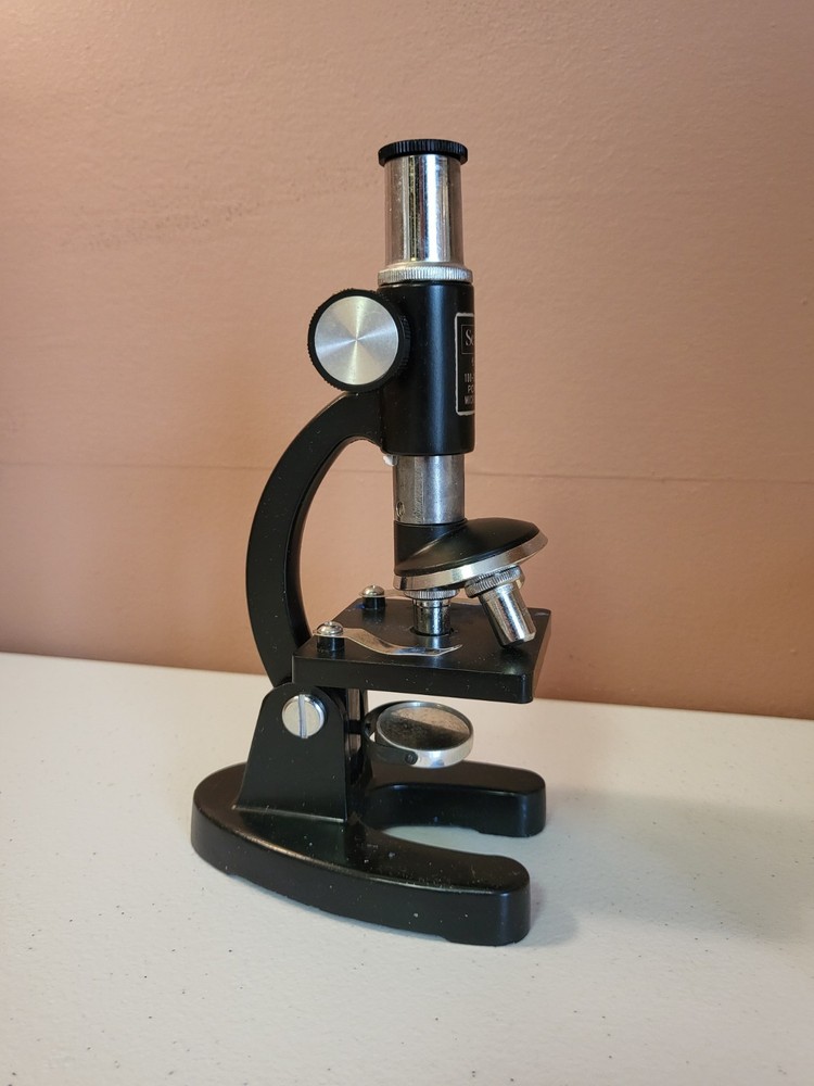 Vintage Gilbert Microscope and Slide set