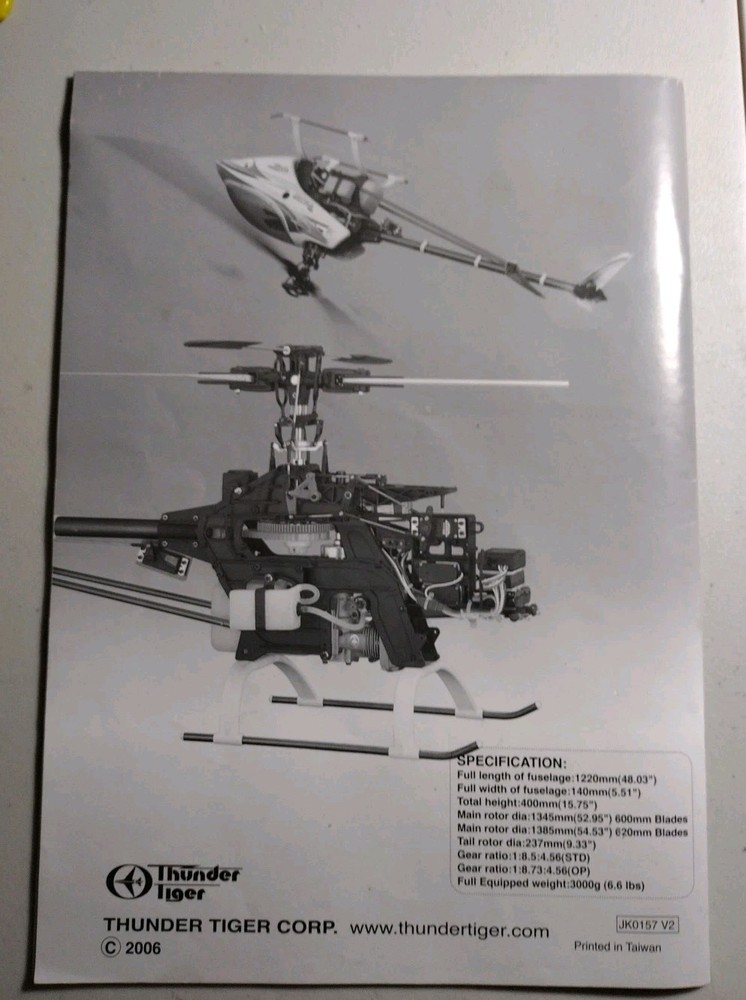 Raptor 50 Titan Manual