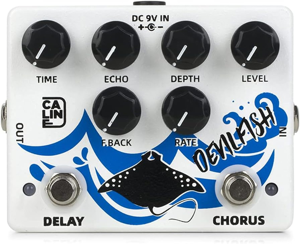 DCP-03 DEVILFISH Chorus Delay Effect Pedal Dual Guitar Pedal
