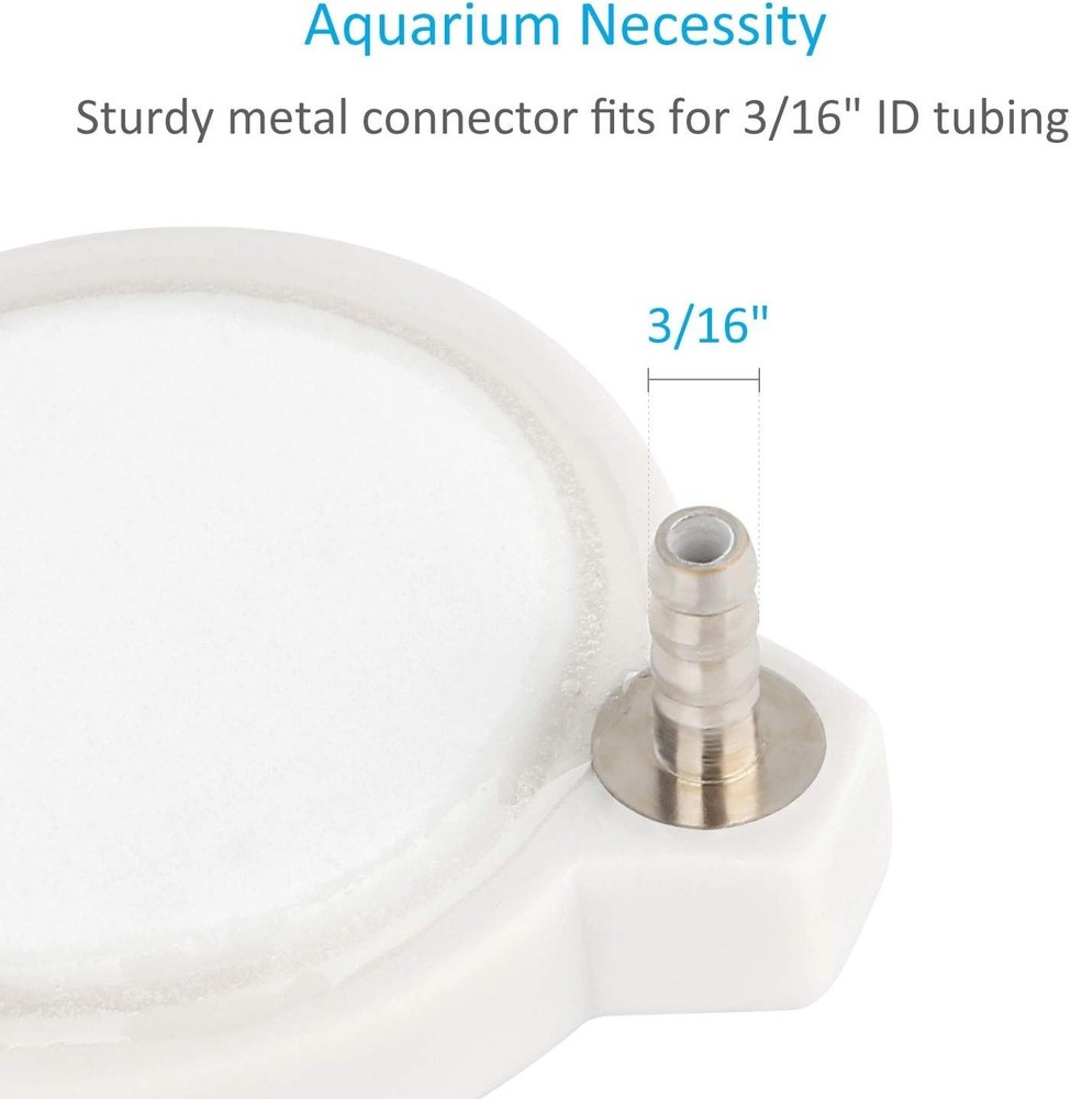 2-Inch Bubble Diffuser for Small Aquariums - Quiet Micro Bubbles Included