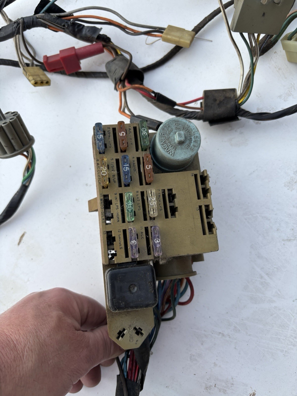 1972-1989 Dodge Ram D150 Under dash Wiring Slant 6/ Manual/ Heat Only