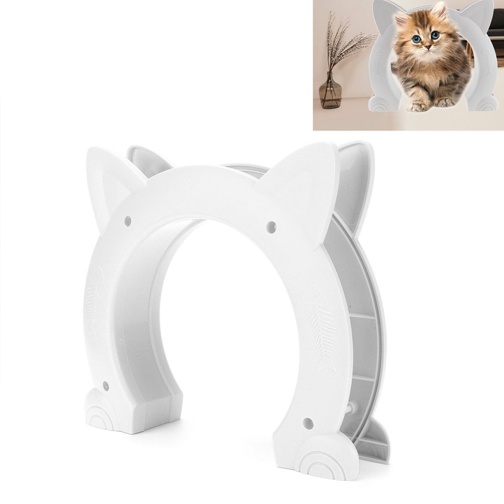Cute Cat Pass Through Door For Easy Access For Pets