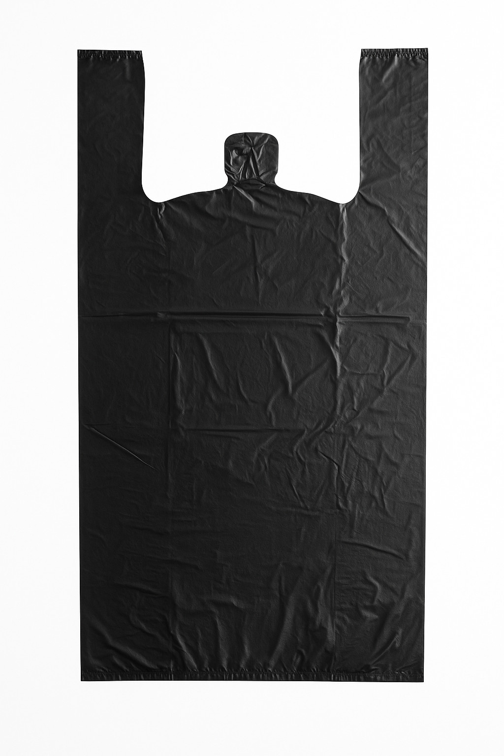 Black Heavy Duty T-Shirt Bags 17x8x29 Extra Large Grocery Retail Bags Bulk