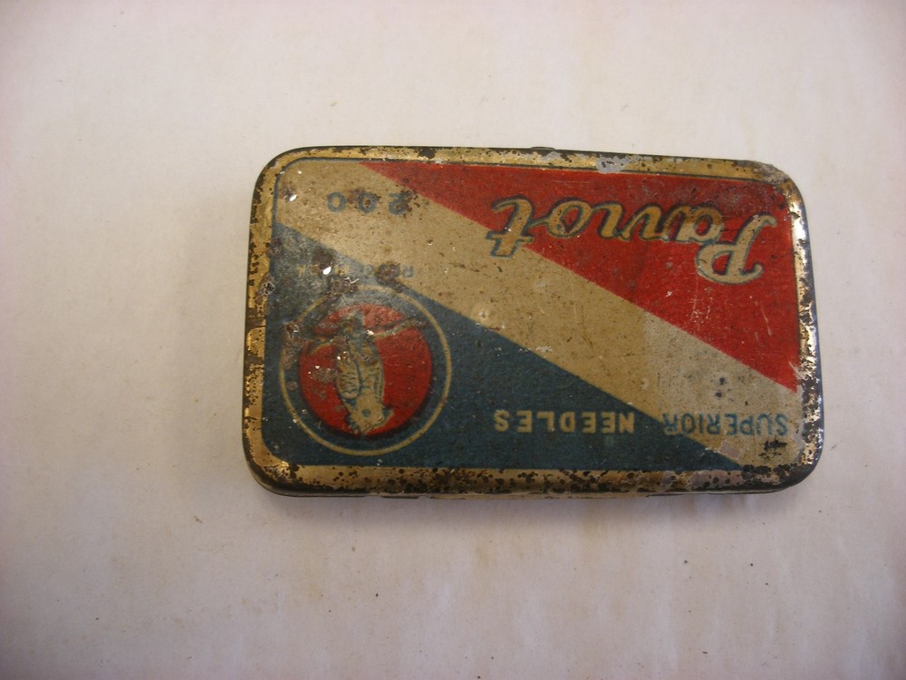 Phonograph Victrola Gramophone - Needle Tin - 200 Parrot - Empty