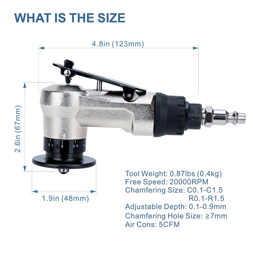 Air Chamfer Tool Deburring Tool For Metal Air Beveling Tool Mini Chamfering Mach