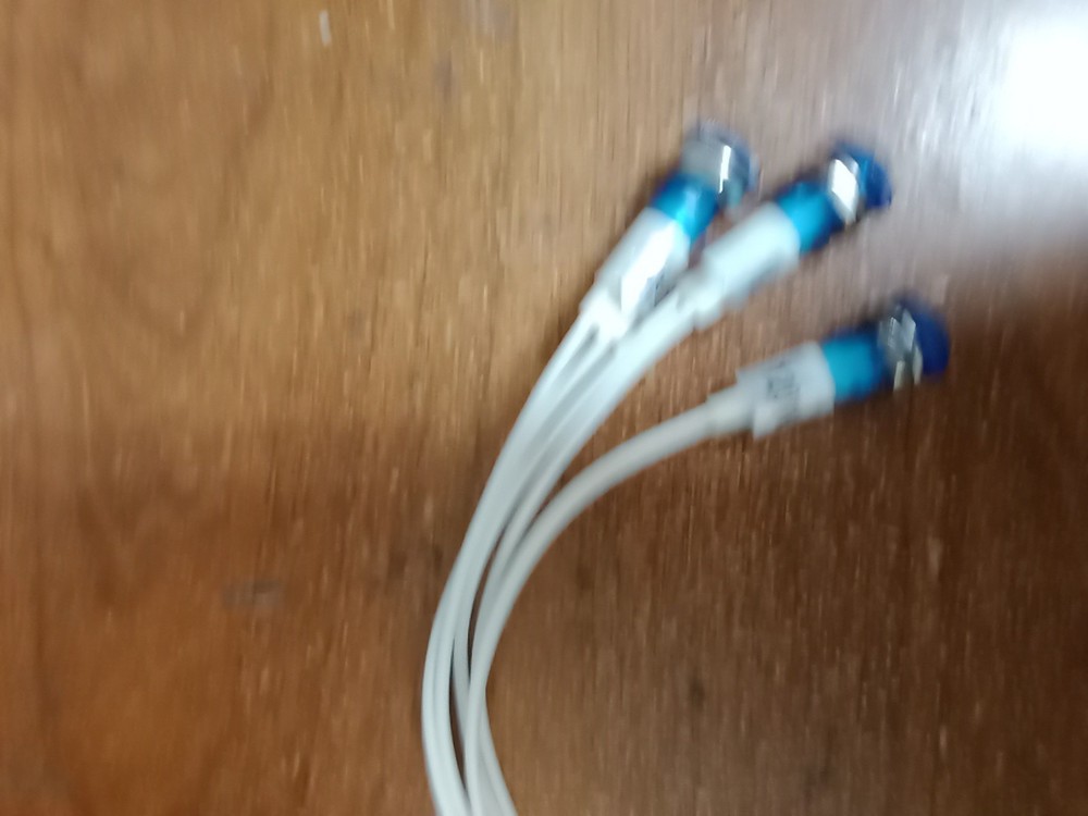 3 120 V Low Profile Blue Indicator Light
