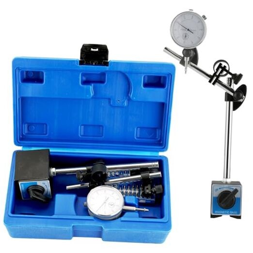 110Lbs Magnetic Base with Fine Adjustment, 0-10mm Range Dial Indicator