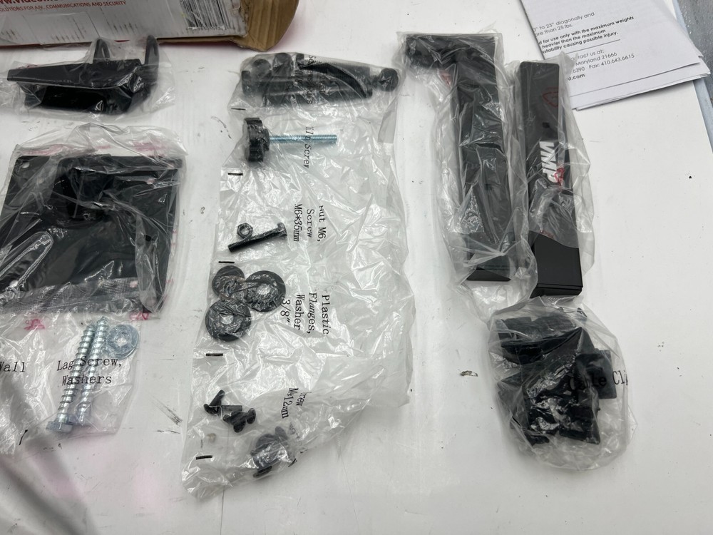 VMP Multi Configurable Small Flat Panel Articulating Wall Mount LCD-1B 10"- 23"