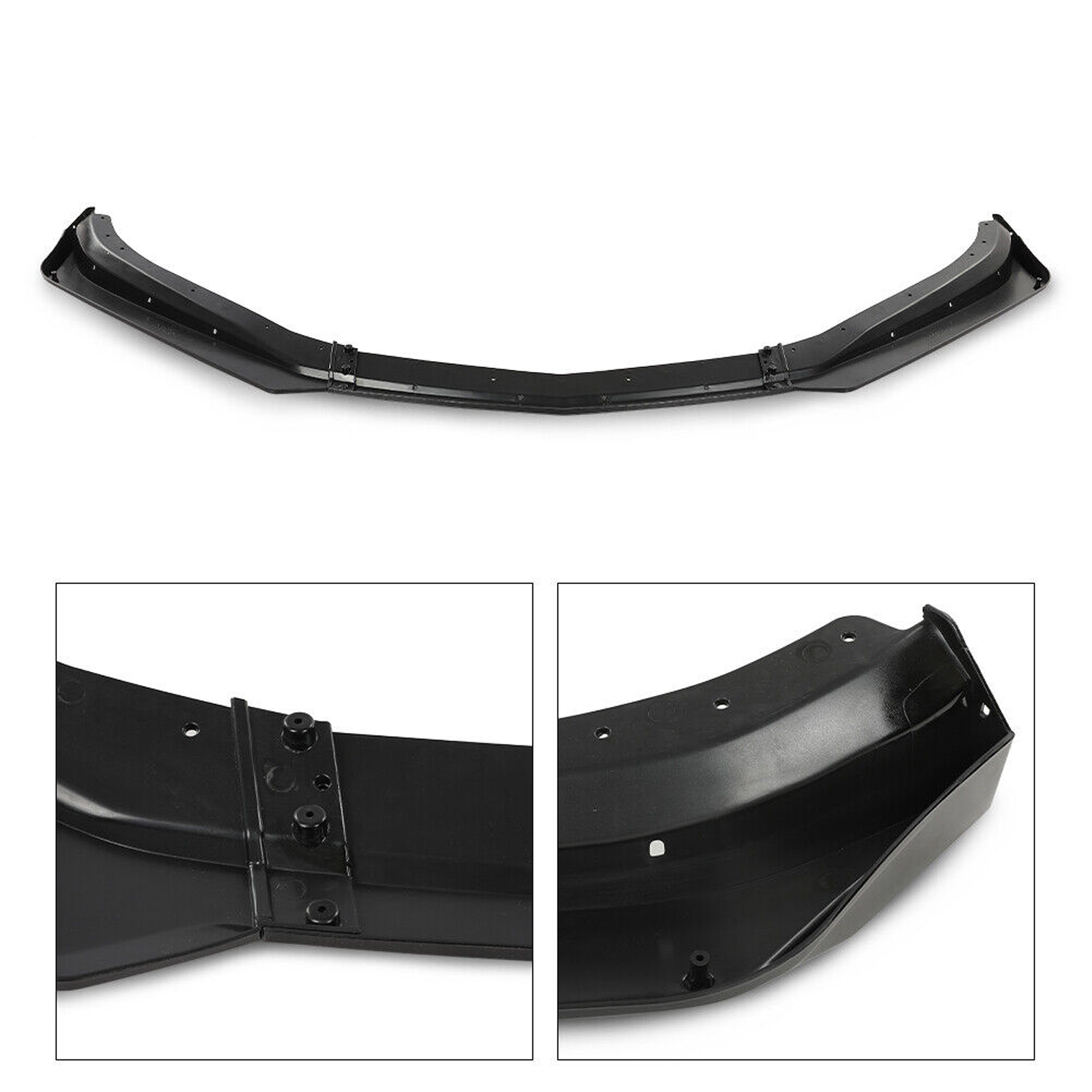 Fits For 16-22 Chevy Camaro 1LE Style Gloss Black Front Bumper Lip Splitter ABS