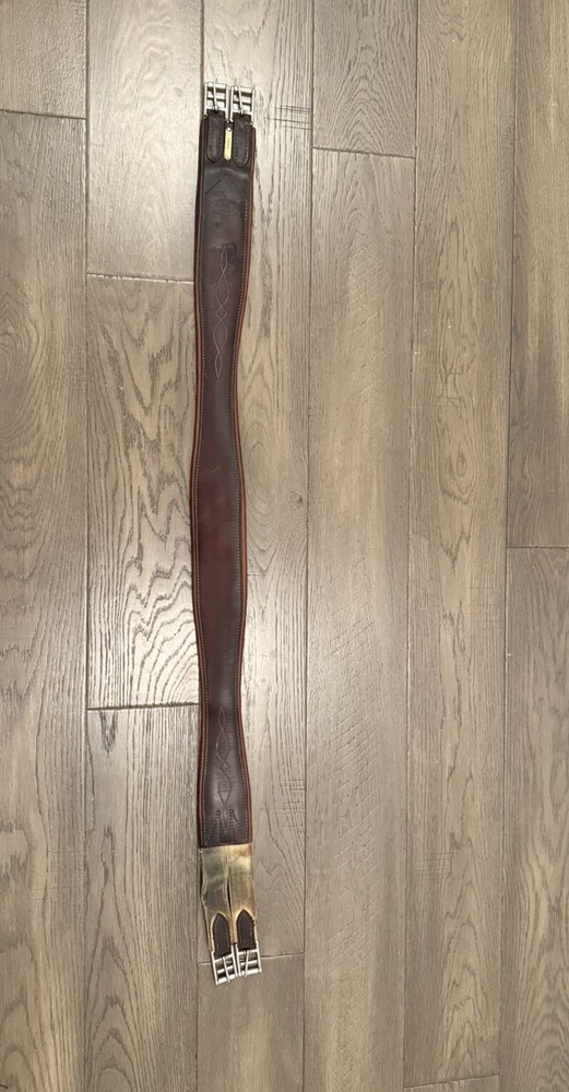 Edgewood Fancy Stitched Leather Girth - 52”