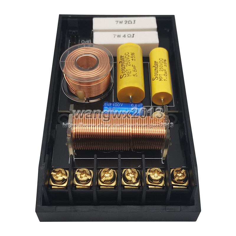 2pcs 200W 2 Way 2 Unit High-Low Hi-Fi Speaker Frequency Divider Crossover Filter