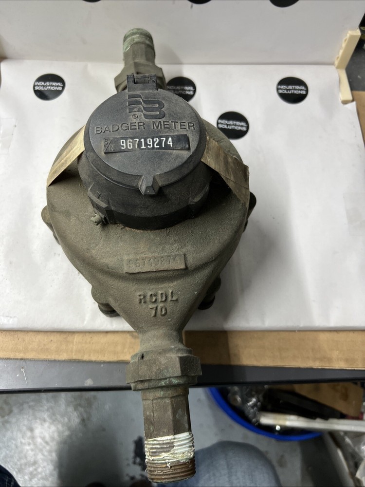 Badger RCDL70 Fluid Displacement Meter, Meter Needs Replaced Used