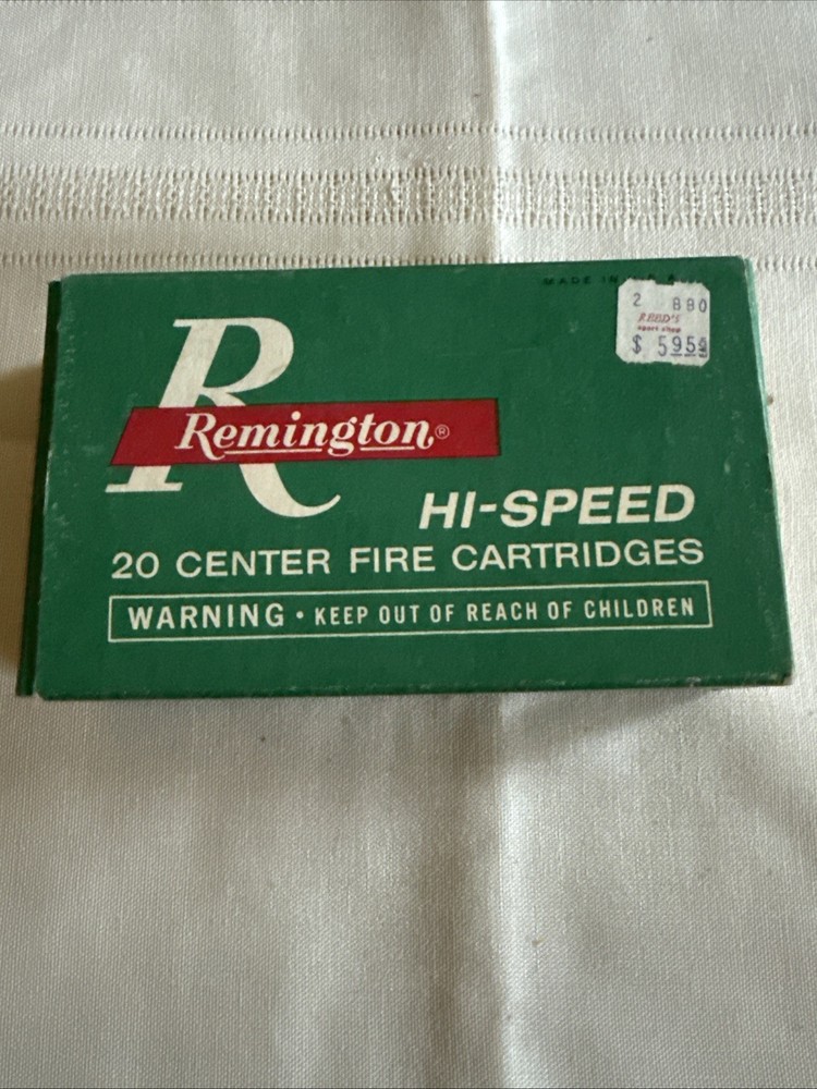 Vintage REMINGTON 30-06 EMPTY AMMO BOX Hi Speed With Insert