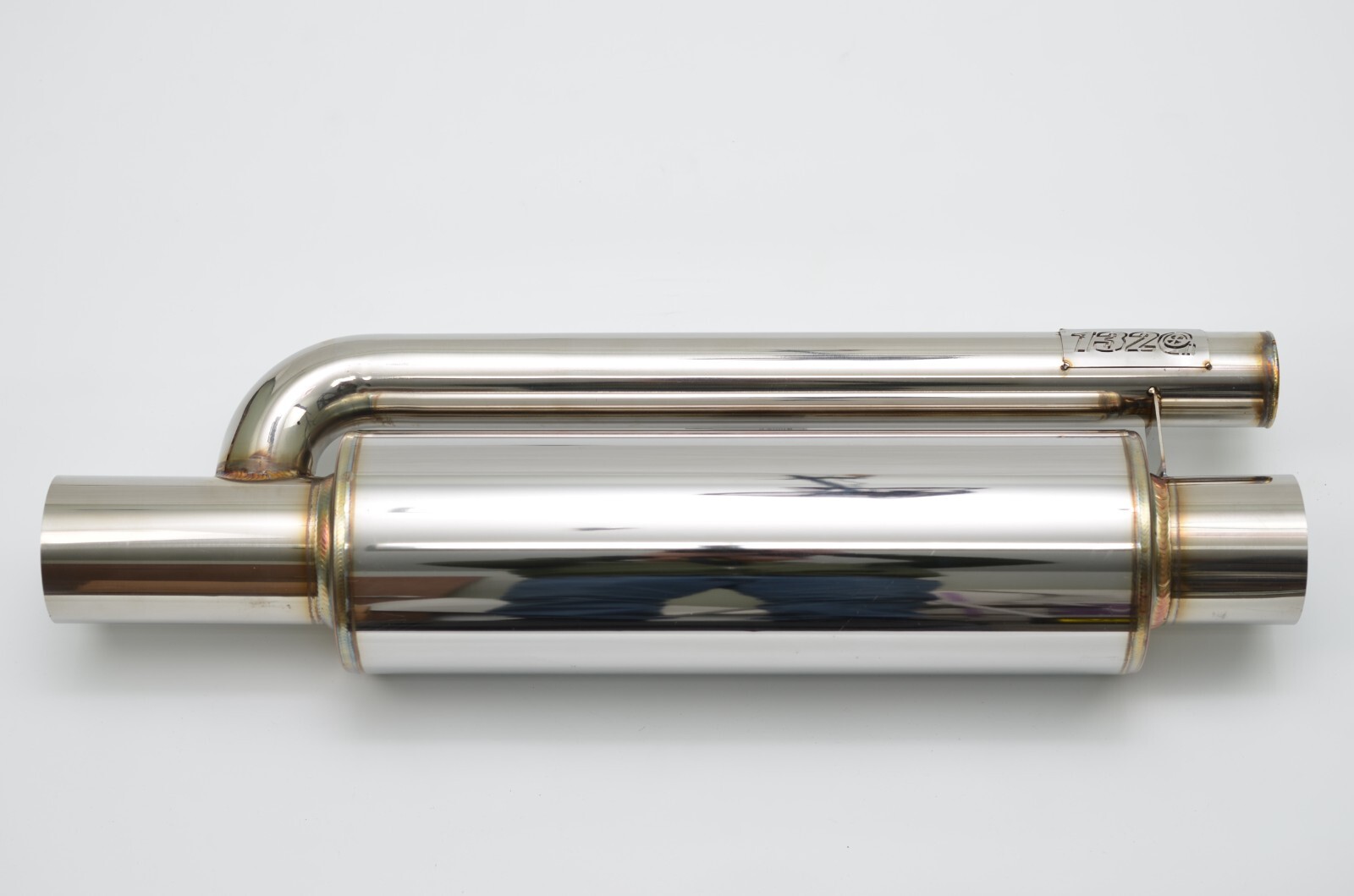 1320 ultra quiet QW resonator muffler stainless steel universal 3" inlet & out