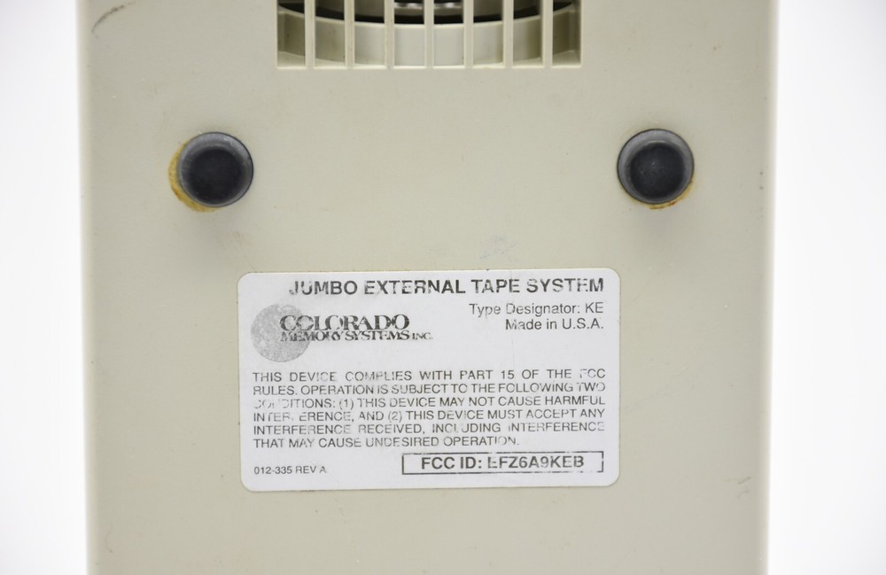 Colorado Memory Systems Jumbo External Tape System KE 012-335