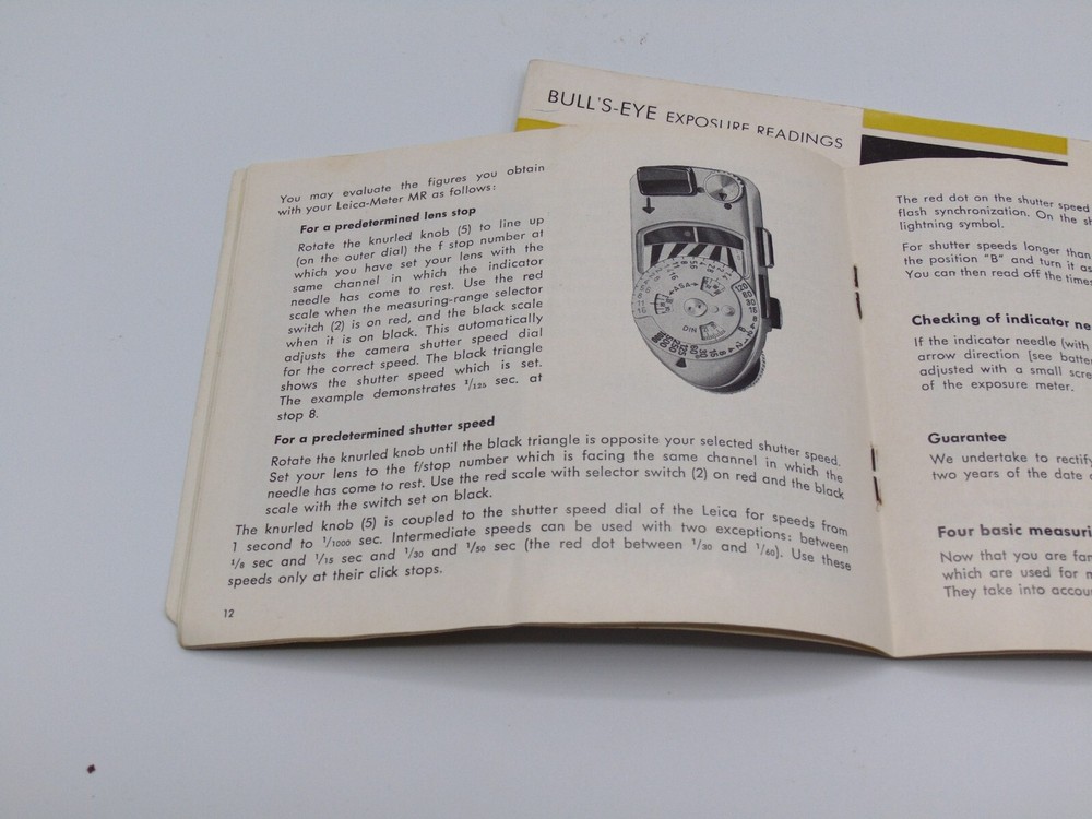 Leica light Meter MR Manual