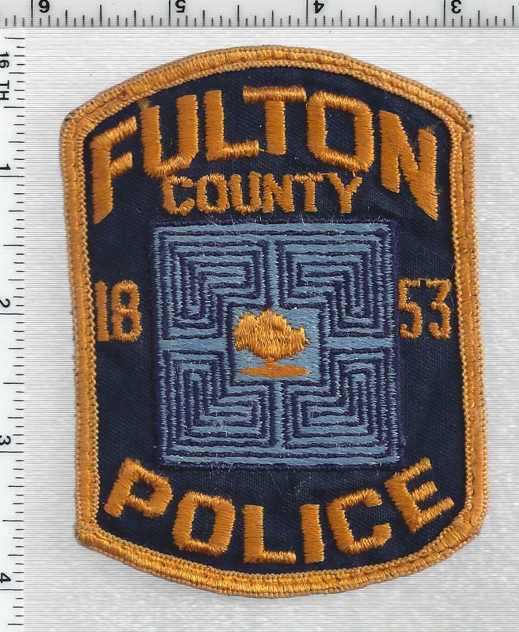 Fulton County Police (Georgia) 1st Issue Uniform Take Off Shoulder Patch
