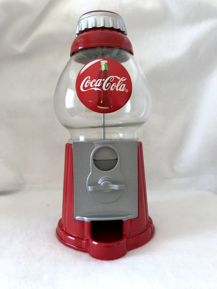 Coca-Cola 10" Gumball Machine - Authentic Metal & Glass Model - Tabletop