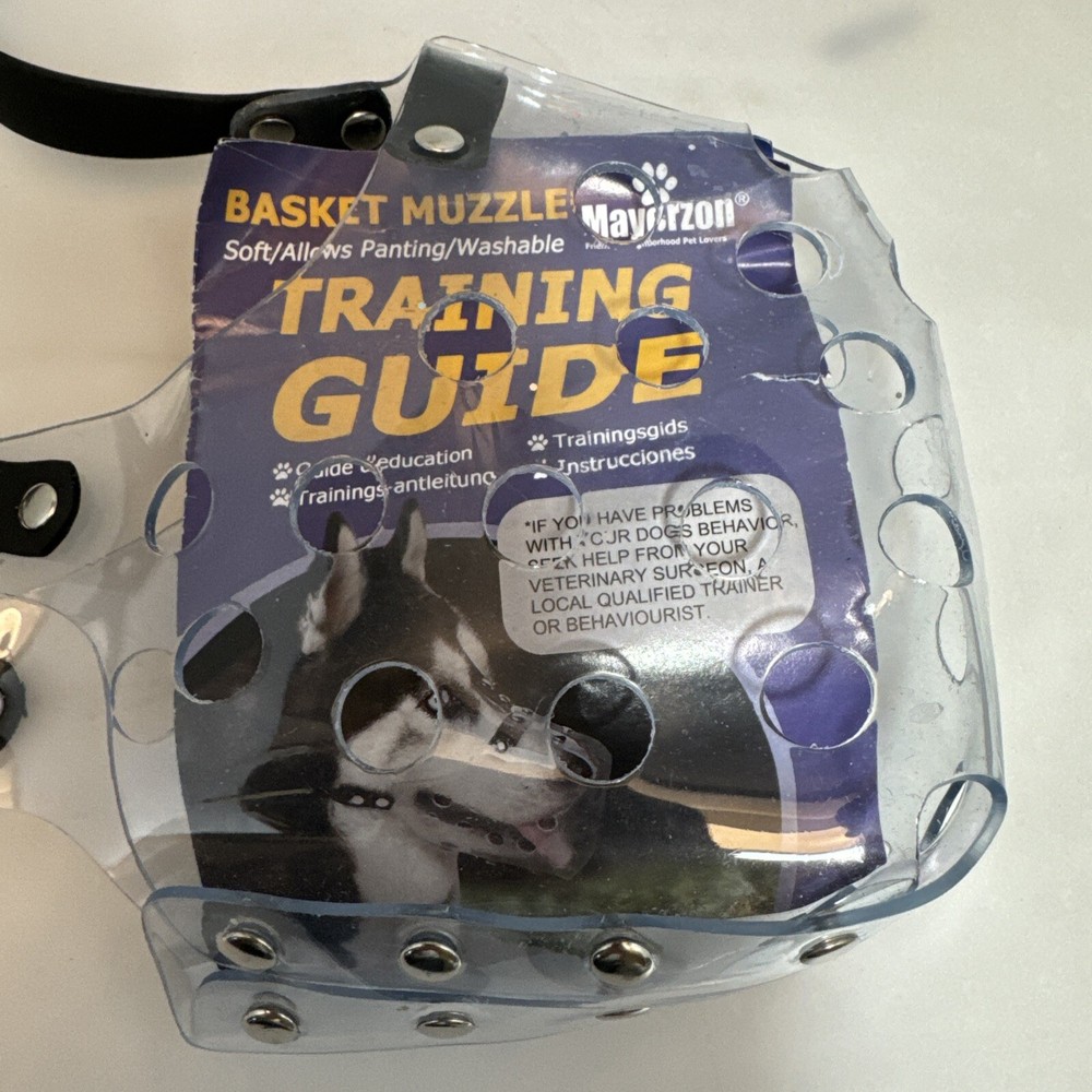 Mayerzon Dog Muzzle, Basket Muzzle for Small Medium Large Sized Dogs, Muzzle ...