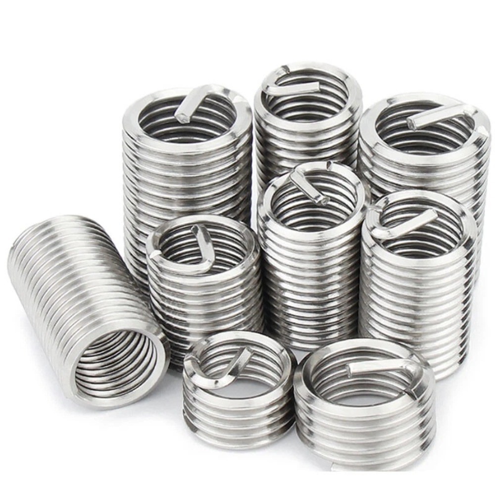 M10 - 1.0 304 Stainless Steel Fine Thread Helicoil Insert Wire Threaded Inserts