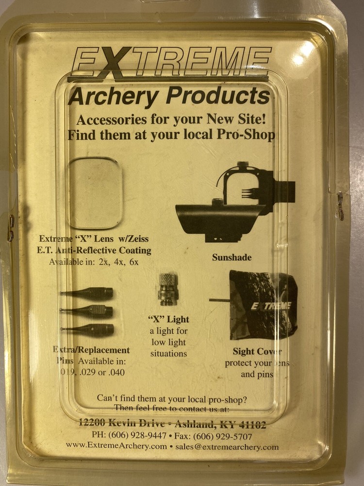Extreme Archery XFH-300 Eclipse Bow Sight Kit, 3 Pin, New