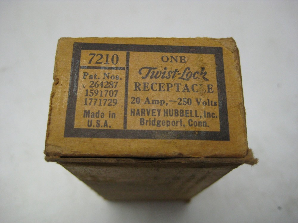HUBBELL 7210 RECEPTACLE NSMP